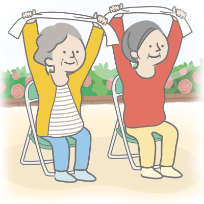 フレイル対策のイラスト